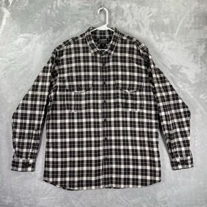 CC Filson Shirt men's XL Button Up Twill Work Flap Pockets Outdoor Plaid Cotton